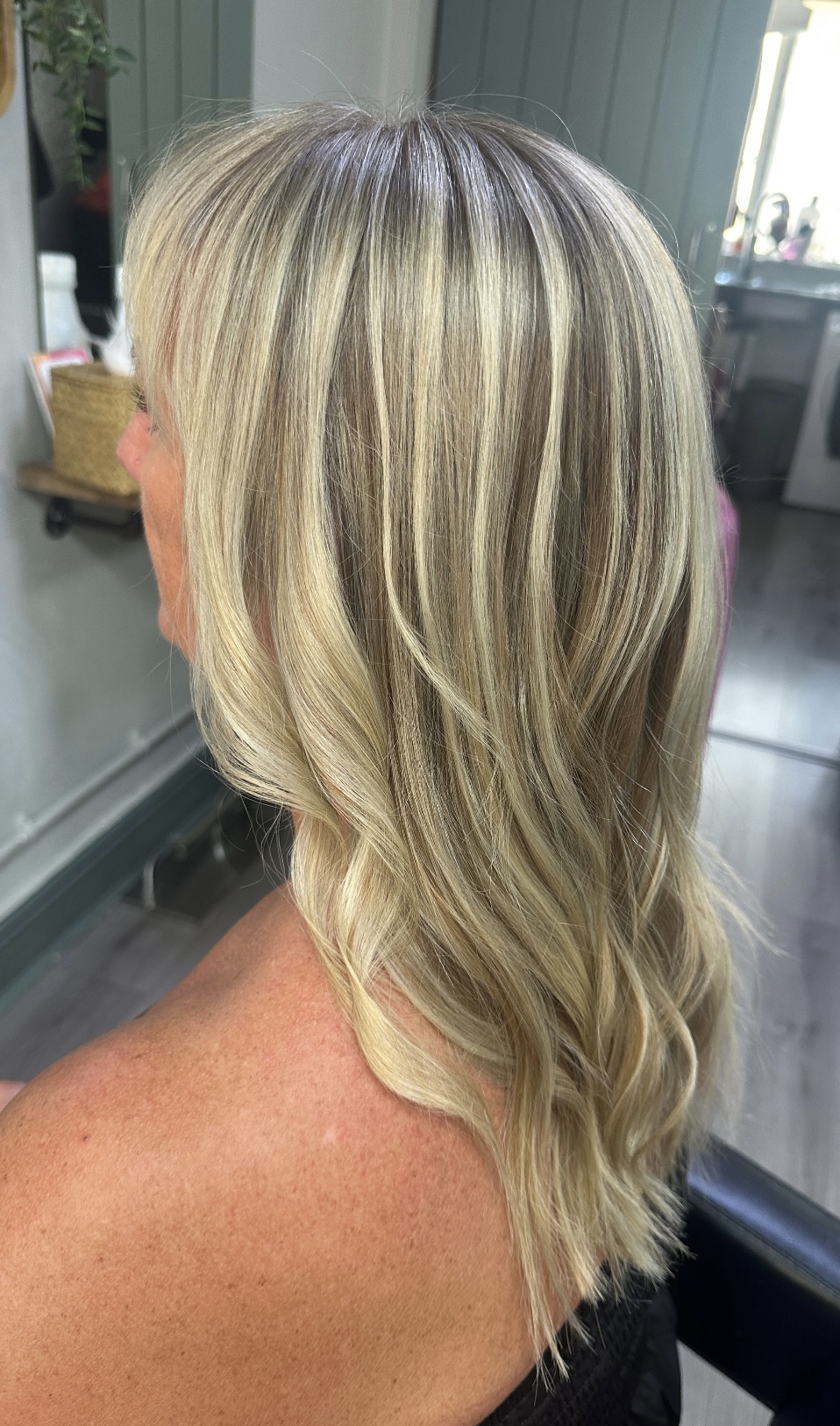 Recent completion of Balayage styled on our client