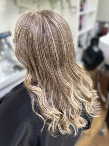Long Blonde Hair with highlights